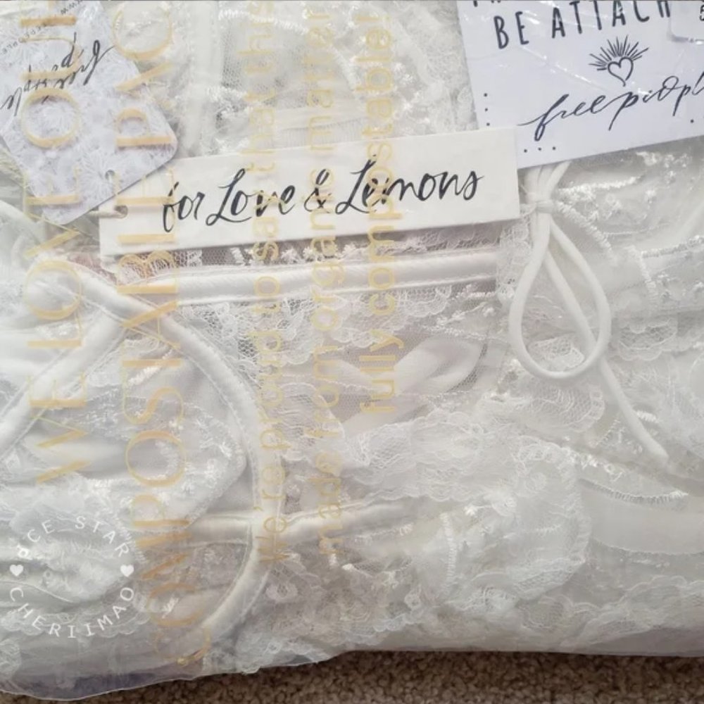 ❤️ SALE ❤️ Free People x For Love and Lemons NWT Tayla Mini Dress - Picture 6 of 9